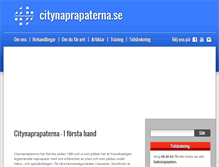 Tablet Screenshot of citynaprapaterna.se